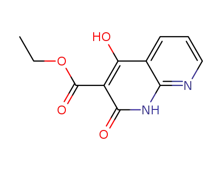 Molecular Structure of 1186189-28-5 (ethyl 4-hydroxy-2-oxo-1,2-dihydro-1,8-naphthyridine-3-carboxylate)