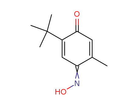 Molecular Structure of 17302-51-1 (2-<i>tert</i>-butyl-5-methyl-[1,4]benzoquinone-4-oxime)