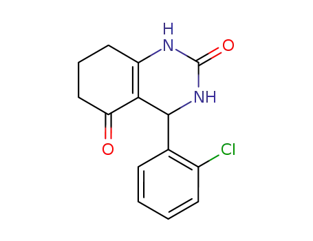 Molecular Structure of 107775-56-4 (2,5(1H,3H)-Quinazolinedione, 4-(2-chlorophenyl)-4,6,7,8-tetrahydro-)