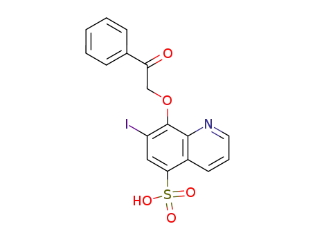 7-Iodo-8-(2-oxo-2-phenyl-ethoxy)-quinoline-5-sulfonic acid
