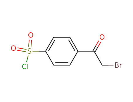 Molecular Structure of 5038-59-5 (4-(2-Bromoacetyl)benzenesulfonyl chloride)