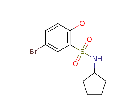 5-bromo-N-cyclopentyl-2-methoxybenzenesulfonamide