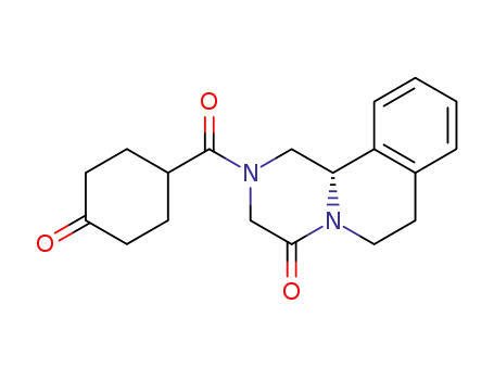 Molecular Structure of 57452-32-1 (rac-1,2,3,6,7,11b-Hexahydro-2-[(4-oxocyclohexyl)carbonyl]-4H-pyrazino[2,1-a]isoquinolin-4-one)