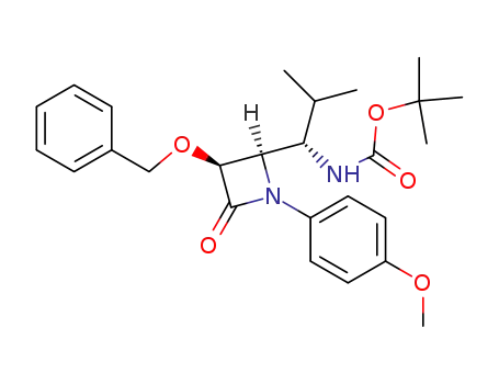 {(S)-1-[(2R,3S)-3-Benzyloxy-1-(4-methoxy-phenyl)-4-oxo-azetidin-2-yl]-2-methyl-propyl}-carbamic acid tert-butyl ester