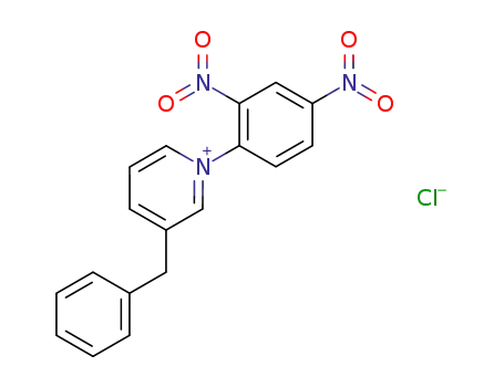 Molecular Structure of 109566-78-1 (N-(2,4-dinitrophenyl)-3-benzylpyridinium chloride)