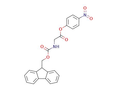 Molecular Structure of 71989-22-5 (Glycine, N-[(9H-fluoren-9-ylmethoxy)carbonyl]-, 4-nitrophenyl ester)