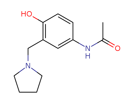 N-(4-Hydroxy-3-(1-pyrrolidinylmethyl) phenyl) acetamide