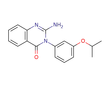 Molecular Structure of 189937-65-3 (4(3H)-Quinazolinone, 2-amino-3-[3-(1-methylethoxy)phenyl]-)