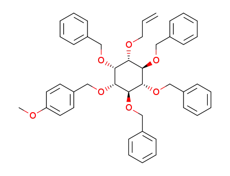 (+)-3-O-allyl-2,4,5,6-tetra-O-benzyl-1-O-(p-methoxybenzyl)-myo-inositol