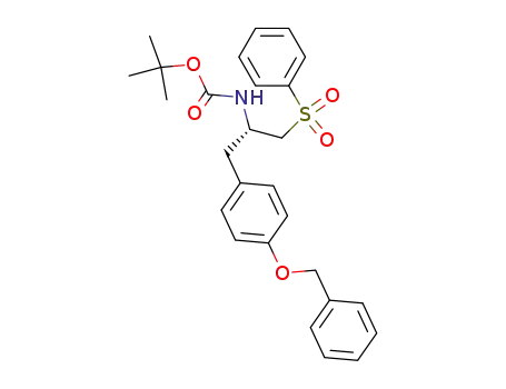 2(S)-<(tert-butoxycarbonyl)amino>-3-<4-(phenylmethoxy)phenyl>-1-(phenylsulfonyl)propane