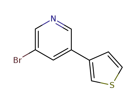 Molecular Structure of 286007-27-0 (3-BROMO-5-(3-METHYLTHIOPHEN-2-YL)PYRIDINE)