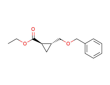 Cyclopropanecarboxylic acid, 2-[(phenylmethoxy)methyl]-, ethyl ester,
(1R,2R)-