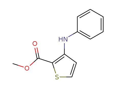 Molecular Structure of 313697-17-5 (methyl 3-(phenylamino)-2-thiophenecarboxylate)