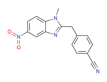 4-(1-methyl-5-nitro-1H-benzoimidazol-2-ylmethyl)benzonitrile