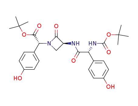 (R)-{(S)-3-[(R)-2-tert-Butoxycarbonylamino-2-(4-hydroxy-phenyl)-acetylamino]-2-oxo-azetidin-1-yl}-(4-hydroxy-phenyl)-acetic acid tert-butyl ester