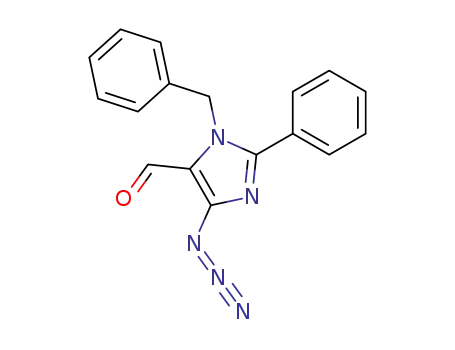 Molecular Structure of 126177-53-5 (5-Azido-3-benzyl-2-phenyl-3H-imidazole-4-carbaldehyde)