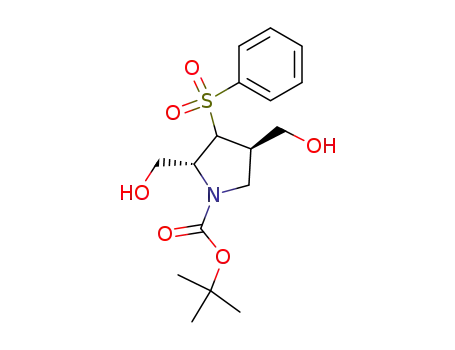 (2R,4R)-3-Benzenesulfonyl-2,4-bis-hydroxymethyl-pyrrolidine-1-carboxylic acid tert-butyl ester