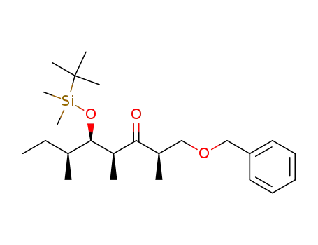 3-Octanone,
5-[[(1,1-dimethylethyl)dimethylsilyl]oxy]-2,4,6-trimethyl-1-(phenylmethoxy
)-, (2R,4S,5R,6S)-