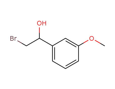 Molecular Structure of 100306-27-2 ((±)-2-bromo-1-(3-methoxyphenyl)ethan-1-ol)