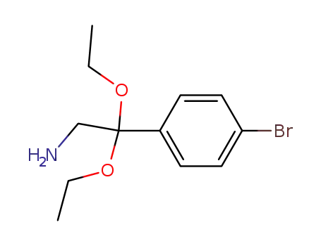 Molecular Structure of 74209-47-5 (2-(4-Bromo-phenyl)-2,2-diethoxy-ethylamine)