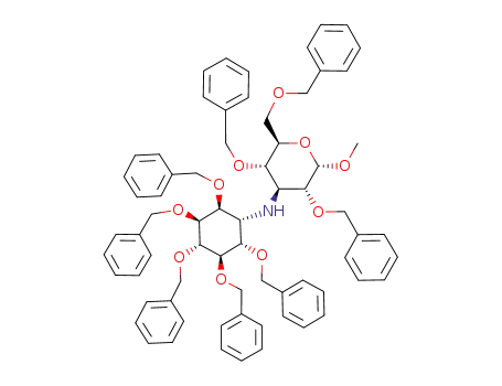 Methyl 2,4,6-tri-O-benzyl-3-[(1S,2S,3S,4R,5R,6S)-2,3,4,5,6-pentabenzyloxycyclohexylamino]-3-deoxy-α-D-glucopyranoside