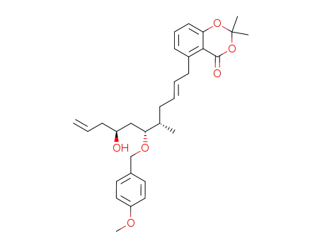 5-[(E)-(5S,6R,8S)-8-Hydroxy-6-(4-methoxy-benzyloxy)-5-methyl-undeca-2,10-dienyl]-2,2-dimethyl-benzo[1,3]dioxin-4-one