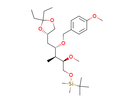 (1S,2S,3R)-1-{[(1S)-3,3-diethyl-2,4-dioxolanyl]methyl}-3-methoxy-1-[(4-methoxyphenyl)methoxy]-2-methyl-4-(1,1,2,2-tetramethyl-1-silapropoxy)butane