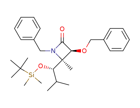 (3S,4S)-1-Benzyl-3-benzyloxy-4-[(S)-1-(tert-butyl-dimethyl-silanyloxy)-2-methyl-propyl]-4-methyl-azetidin-2-one
