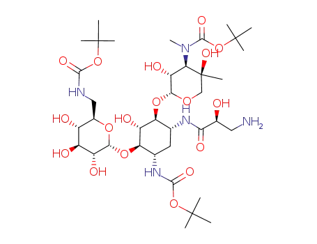 3,6',3''-tri-N-(t-butoxycarbonyl)-isepamicin
