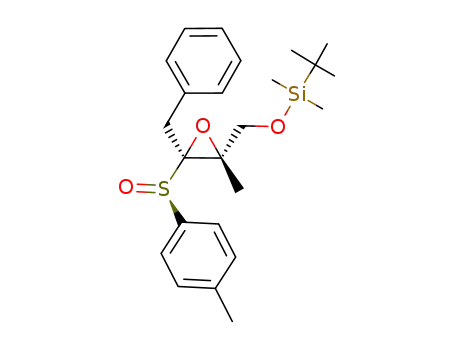 (-)-(2R,3R)-2,3-epoxy-1-(tert-butyldimethylsiloxy)-2-methyl-4-phenyl-3-(p-tolylsulfinyl)butane