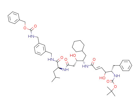Boc-PheΨ<CHOHCH=CHCONH>ACHPA-Leu-NHCH2-m-Ph-CH2NHZ