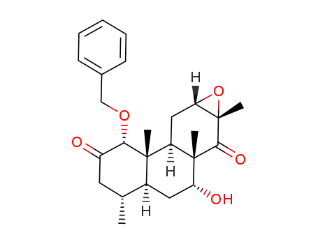 1α-benzyloxy-12α,13α-epoxy-7α-hydroxy-4α,8β,13β-trimethyl-19-norpodocarpane-2,14-dione
