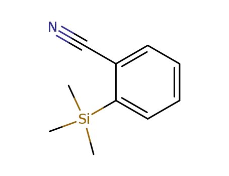 Molecular Structure of 86863-90-3 (2-TRIMETHYLYSILYLBENZONITRILE)