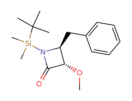 4(S)-benzyl-1-(tert-butyl-dimethylsilyl)-3(S)-methoxyazetidin-2-one