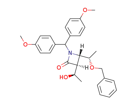 (3S,4S)-4-<(S)-1-benzyloxyethyl>-1-<bis(p-methoxyphenyl)-methyl>-3-<(R)-1-hydroxyethyl>-2-azetidinone