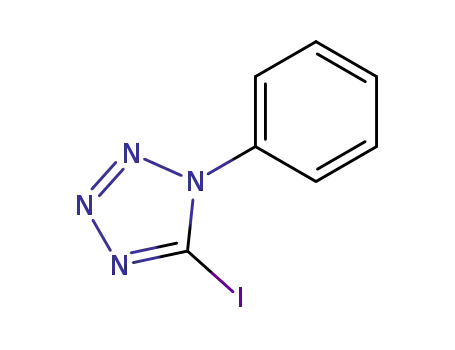 Molecular Structure of 16484-16-5 (1H-Tetrazole, 5-iodo-1-phenyl-)