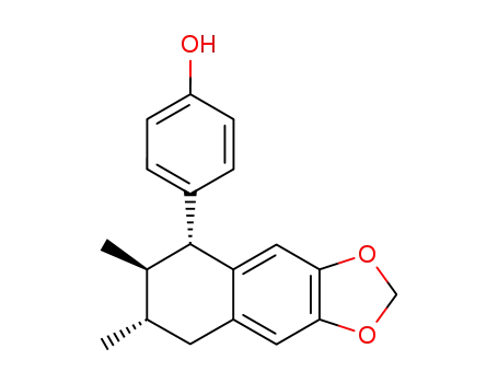 4-[(5S)-5,6,7,8-Tetrahydro-6β,7α-dimethylnaphtho[2,3-d]-1,3-dioxol-5α-yl]phenol