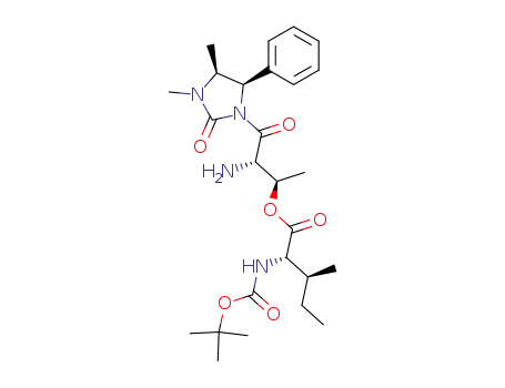(4R,5S,2'S,3'R)-1,5-dimethyl-3-(2'-amino-3'-BOCisoleucyloxy-butanoyl)-4-phenylimidazolidin-2-one