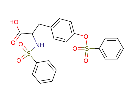 2-Benzenesulfonylamino-3-(4-benzenesulfonyloxy-phenyl)-propionic acid
