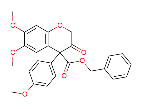 4-benzyloxycarbonyl-6,7-dimethoxy-4-(4-methoxyphenyl)-2H-1-benzopyran-3(4H)-one