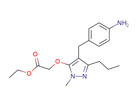 Acetic acid,
[[4-[(4-aminophenyl)methyl]-1-methyl-3-propyl-1H-pyrazol-5-yl]oxy]-,
ethyl ester