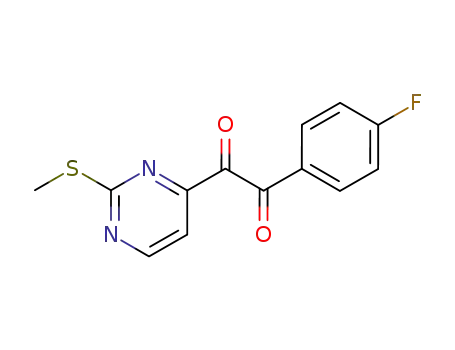 2-thiomethylpyrimidin-4-yl-4-fluorophenylbenzil