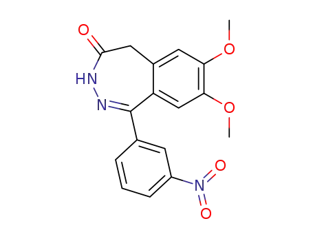 7,8-Dimethoxy-1-(3-nitro-phenyl)-3,5-dihydro-benzo[d][1,2]diazepin-4-one
