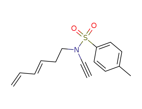 Molecular Structure of 590419-34-4 (<i>N</i>-ethynyl-<i>N</i>-hexa-3,5-dienyl-4-methyl-benzenesulfonamide)