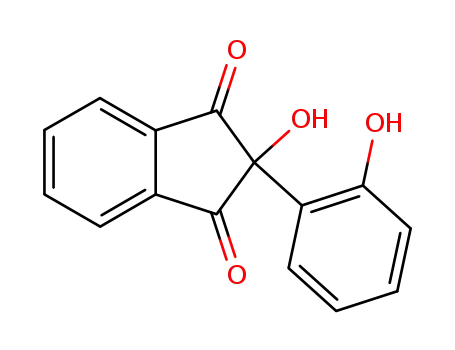 Molecular Structure of 236094-35-2 (1H-Indene-1,3(2H)-dione, 2-hydroxy-2-(2-hydroxyphenyl)-)