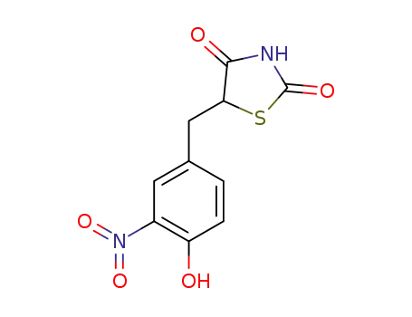 5-(4-hydroxy-3-nitrobenzyl)-2,4-dioxothiazolidine