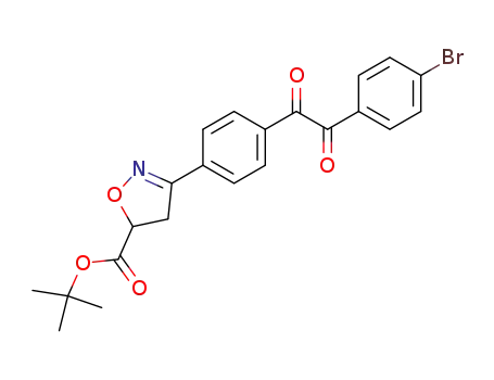3-{4-[(4-bromo-phenyl)-oxo-acetyl]-phenyl}-4,5-dihydro-isoxazole-5-carboxylic acid <i>tert</i>-butyl ester