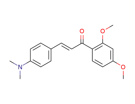 Molecular Structure of 127034-24-6 (2-Propen-1-one, 1-(2,4-dimethoxyphenyl)-3-[4-(dimethylamino)phenyl]-,
(E)-)