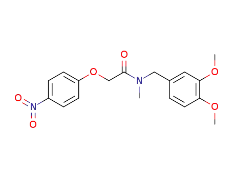 Acetamide,
N-[(3,4-dimethoxyphenyl)methyl]-N-methyl-2-(4-nitrophenoxy)-