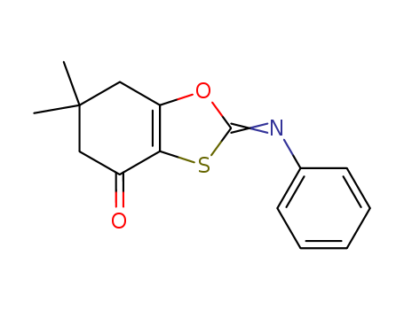 6,6-dimethyl-2-phenylimino-5,7-dihydro-1,3-benzoxathiol-4-one